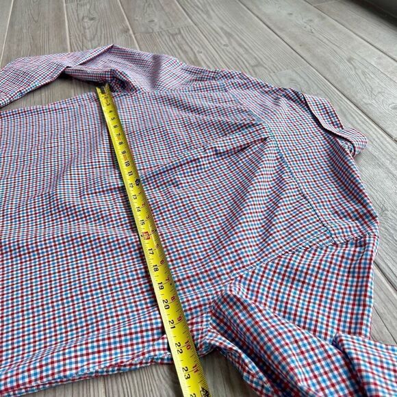 Original Penguin Men's Multicolor Gingham Heritage Slim Fit Shirt‎ Size Large - Picture 7 of 7
